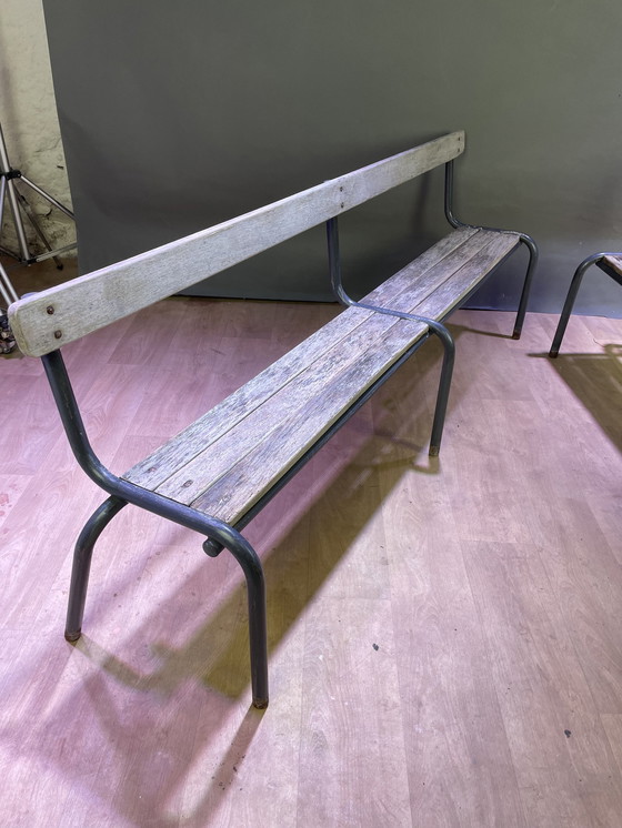 Image 1 of Pair of Farm Benches