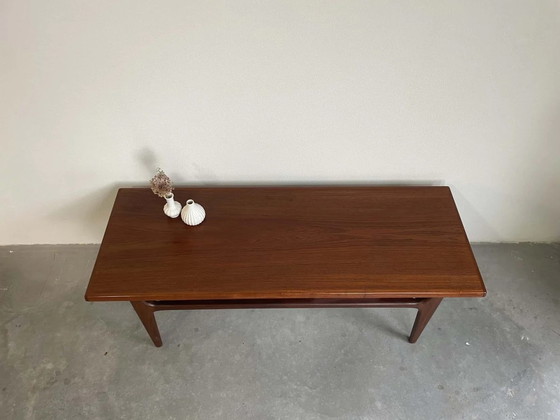 Image 1 of Table basse vintage - table basse en teck