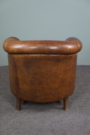 Sheep leather club armchair