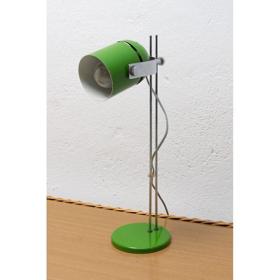 Image 1 of Lampada da tavolo vintage in metallo e plastica di Stanislav Indra, Cecoslovacchia 1970