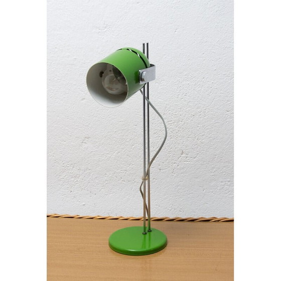 Image 1 of Lampada da tavolo vintage in metallo e plastica di Stanislav Indra, Cecoslovacchia 1970