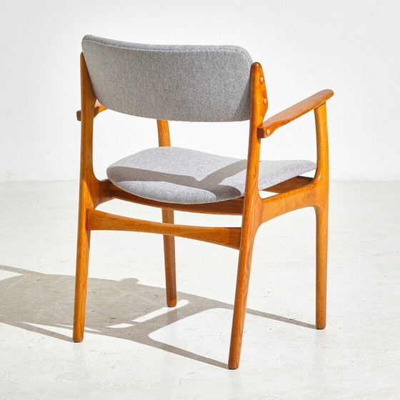 Image 1 of Set of 5 vintage oakwood armchair with wool upholstery model 49 by Erik Buch for O.D. Møbler, 1960s