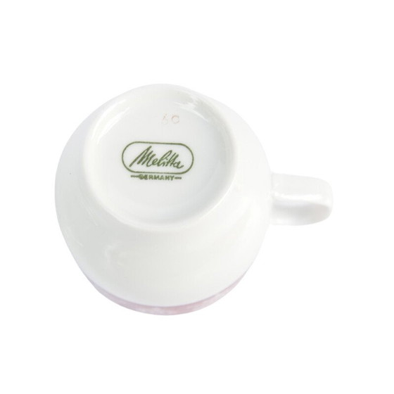 Image 1 of Vintage porcelain cup and saucer for Melitta, Germany 1970