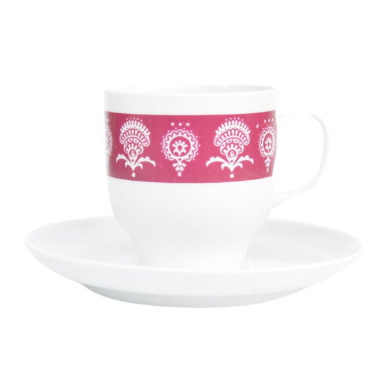 Image 1 of Vintage porcelain cup and saucer for Melitta, Germany 1970