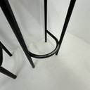 Set of 2 1980s bar stools post modern minimalist design