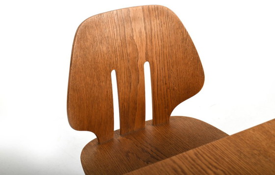 Image 1 of Dining Table & Chairs by Ejvind A. Johansson & Poul Volther for FDB Møbler, 1960s, Set of 7