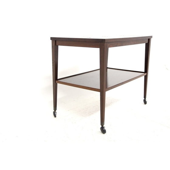 Image 1 of Vintage rosewood and ceramic serving table, Denmark 1960