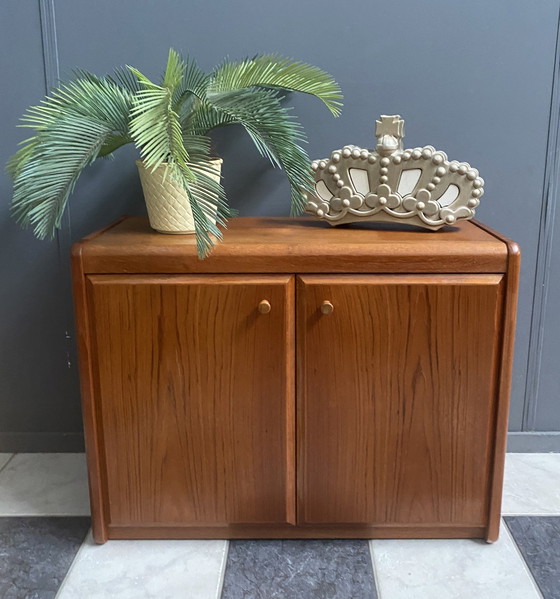 Image 1 of Teak Wood Shoe Cabinet 1970S