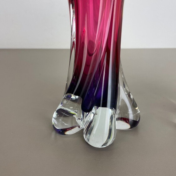 Image 1 of Coppia di vasi in vetro vintage di Joska Waldglashütte, Germania, anni '70