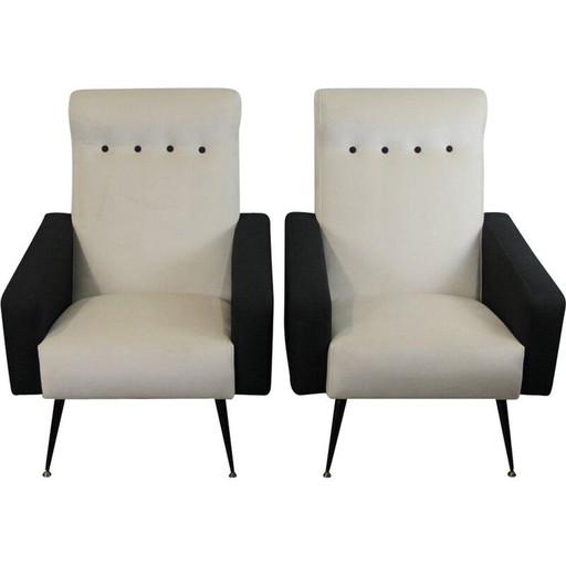 Pair of vintage armchairs, 1950