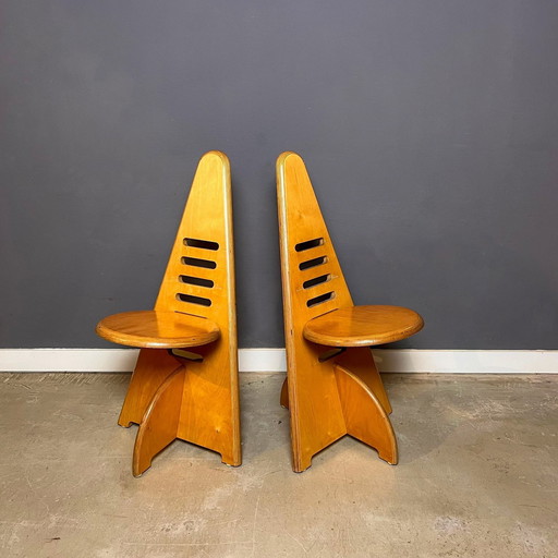 Set/2 Gijs Boelaars For Lundia Chairs