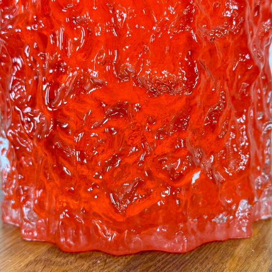 Image 1 of Orange Glass Decanter By Geoffrey Baxter For Whitefriars