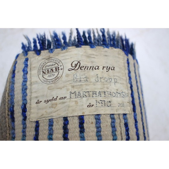Image 1 of Vintage Wool Rug by Nordiska Industri, Danish 1970s