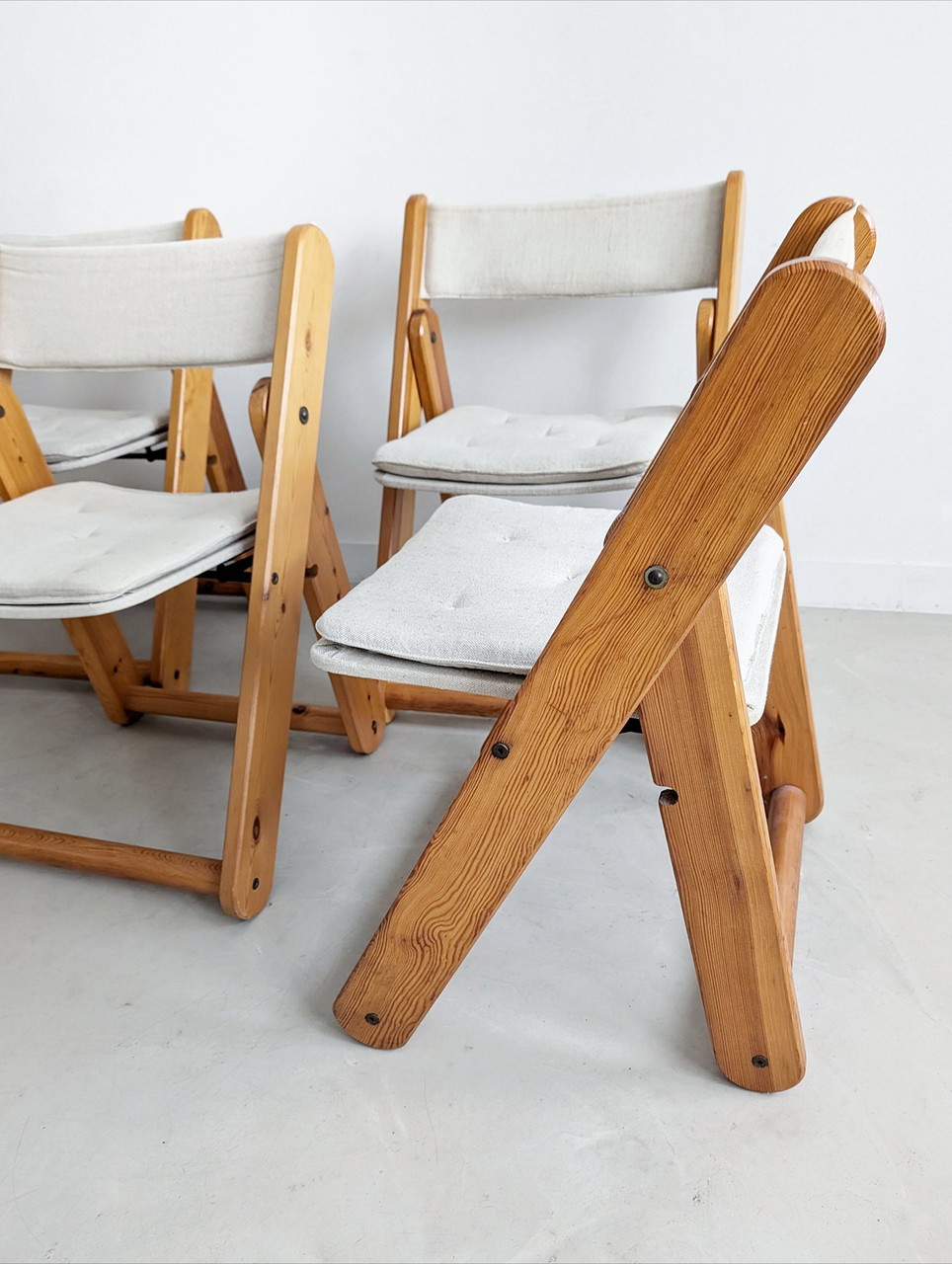 Ikea Wooden Padded Chairs Ikea Wood Folding Chairs Set Of 'Kon