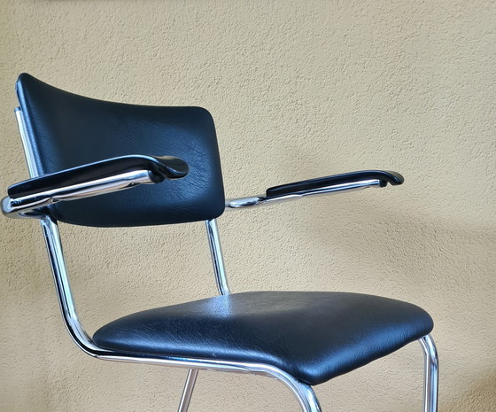 Image 1 of Gispen Dutch Design Tube Frame Chair Model 107