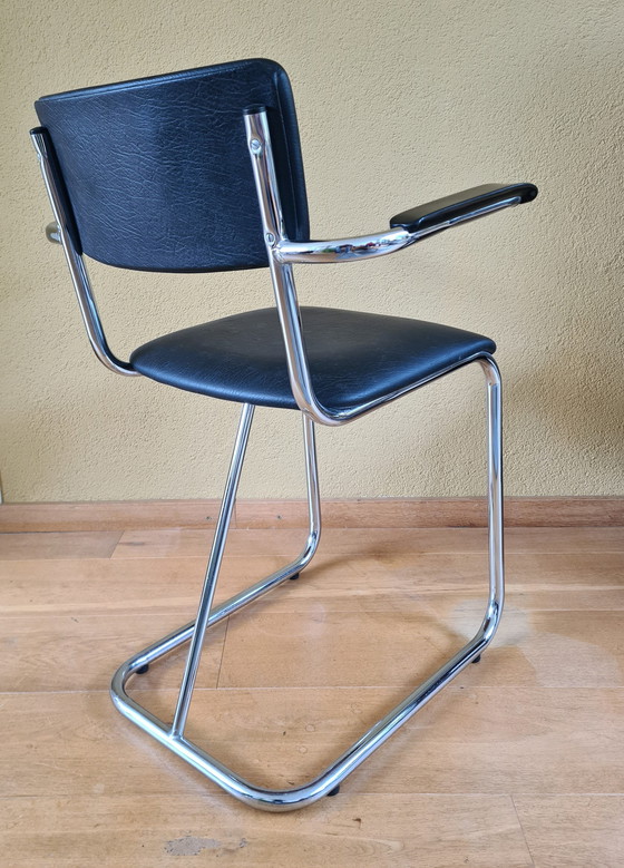 Image 1 of Gispen Dutch Design Tube Frame Chair Model 107