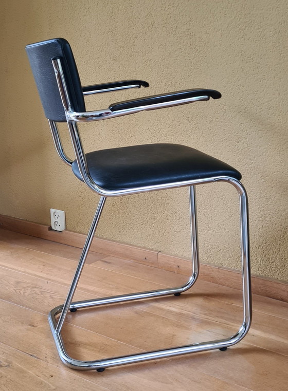 Image 1 of Gispen Dutch Design Tube Frame Chair Model 107