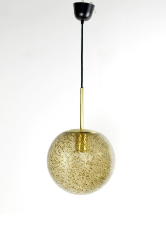 Image 1 of Beautiful Midcentury Globe Pendant Lamp Peill&Putzler