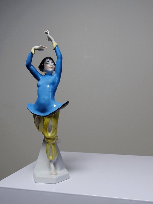 Antique Art Deco Porcelain Subject 1920-1930 Heubach Dancer