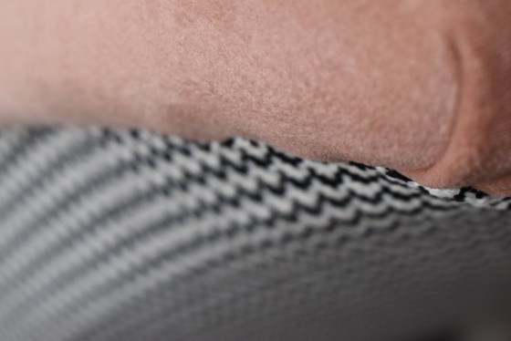 Image 1 of Vintage Armchair Shell, 1960S,Deutsche Democratische Republic, Fully Restored, Salmon Velvet