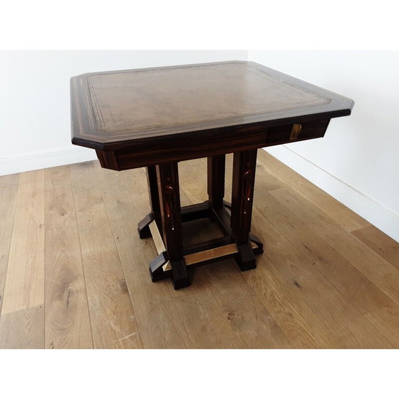 Image 1 of Mid century secessionists design games table by Ludwig Schmitt
