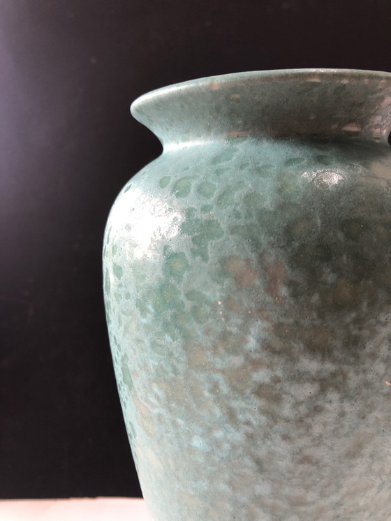 Image 1 of Scheurich turquoise vase with sponge