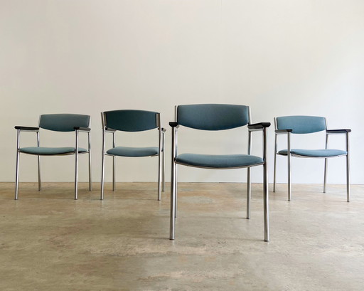 4X Gijs Van Der Sluis Dining Chairs