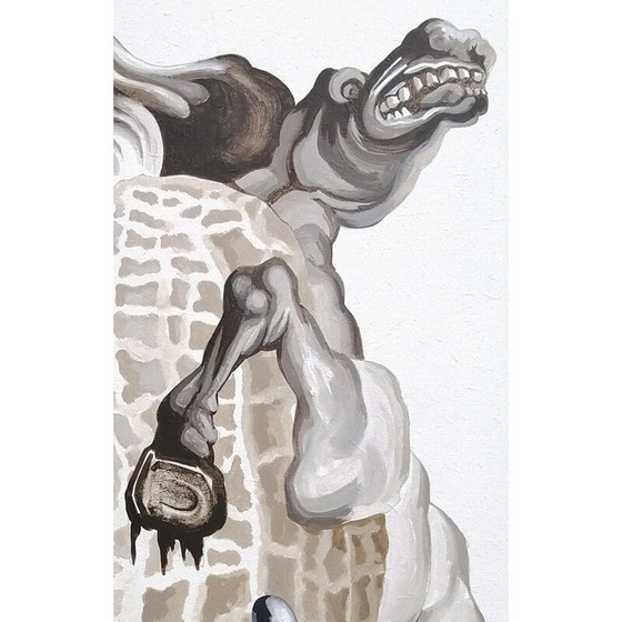 Image 1 of Vintage acrylic painting "Peanut and love" by Pierre Jacob