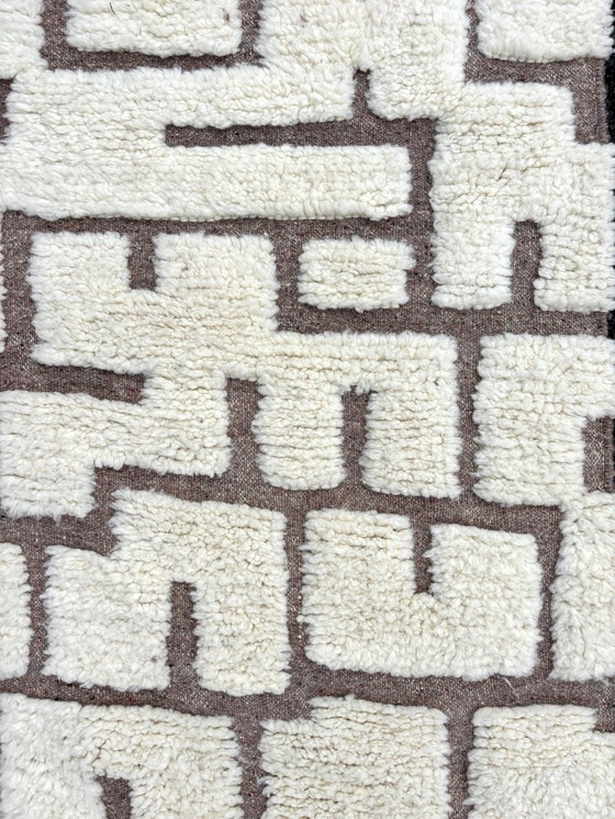 Image 1 of Moroccan Modern Beni Ouarain Runner Carpet