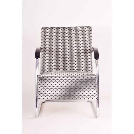 Image 1 of Vintage grey armchair by Mucker Melder, Czechoslovakia 1930s 
