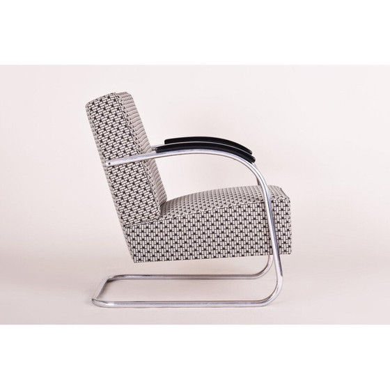 Image 1 of Vintage grey armchair by Mucker Melder, Czechoslovakia 1930s 
