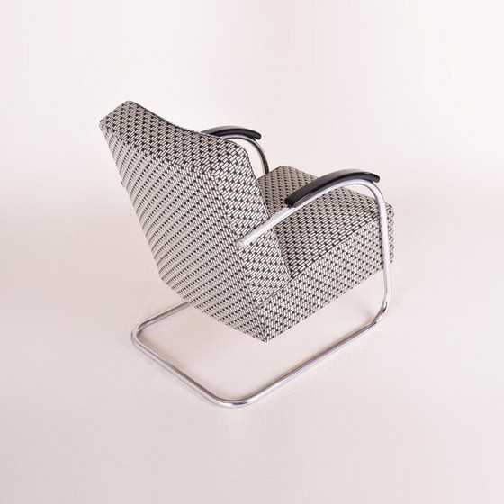 Image 1 of Vintage grey armchair by Mucker Melder, Czechoslovakia 1930s 