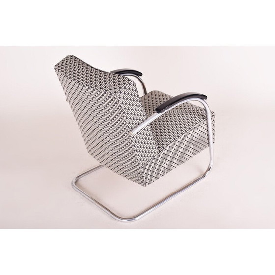 Image 1 of Vintage grey armchair by Mucker Melder, Czechoslovakia 1930s 