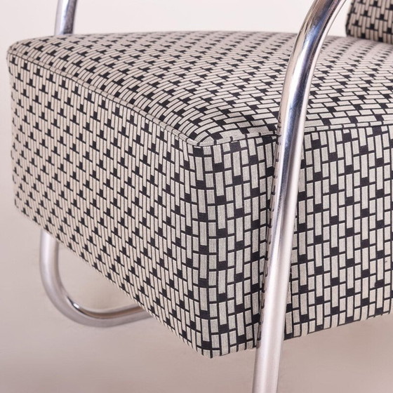 Image 1 of Vintage grey armchair by Mucker Melder, Czechoslovakia 1930s 