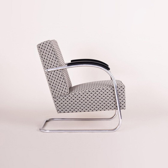 Image 1 of Vintage grey armchair by Mucker Melder, Czechoslovakia 1930s 