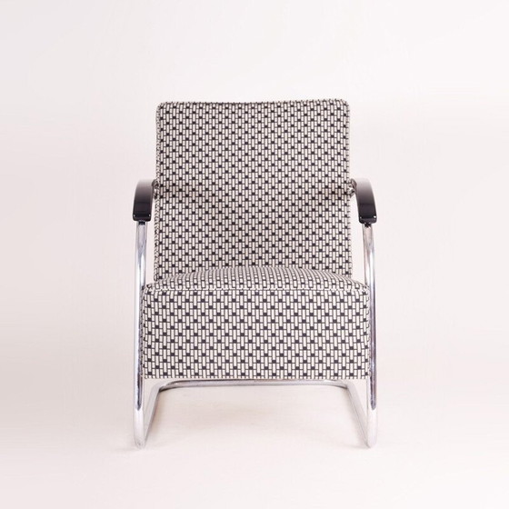 Image 1 of Vintage grey armchair by Mucker Melder, Czechoslovakia 1930s 