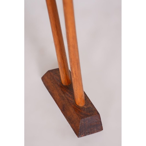 Image 1 of Vintage beechwood and umakart flower stand, Czechia 1950