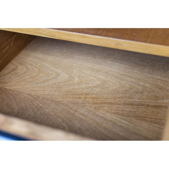 Image 1 of Scrivania vintage in rovere e metallo laccato, Francia 1970