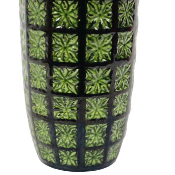 Image 1 of Rare Scheurich Prism Vase Green