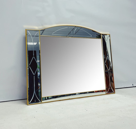 Image 1 of Large Mirror In Hollywood Regency Style