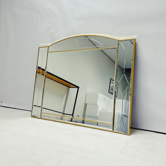 Image 1 of Large Mirror In Hollywood Regency Style