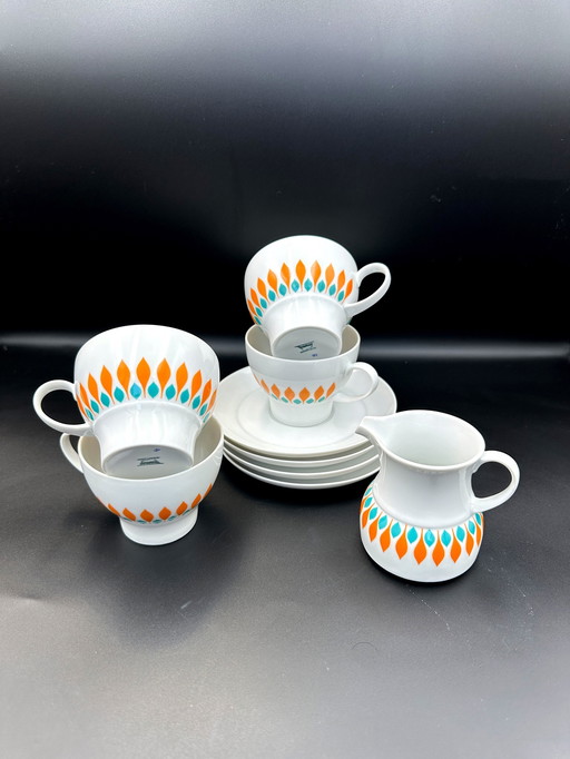 Thomas Rosenthal Cups With Saucers And Milk Jug