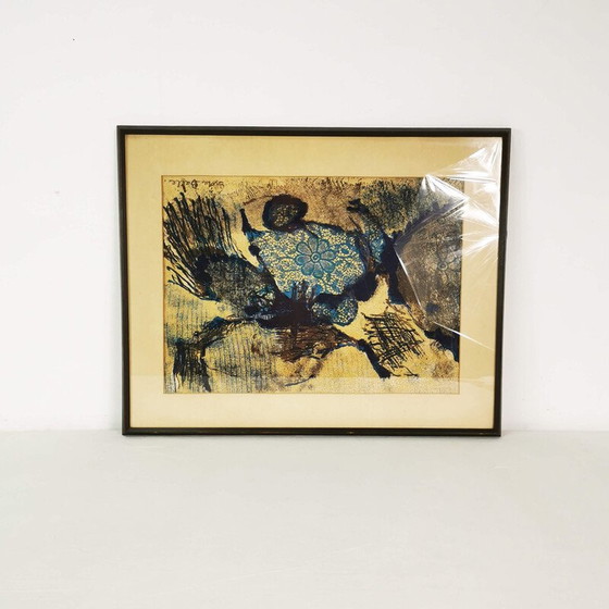 Image 1 of Litografia d'epoca "Composizione" di Grete Balle, Danimarca 1972