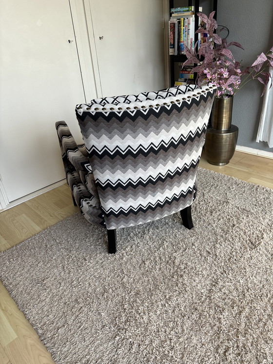 Image 1 of Eichholz Chair Gregory Chevron Brown