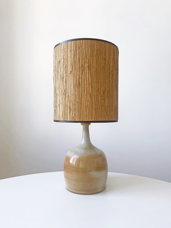 Image 1 of Vintage Grès du Marais table lamp.