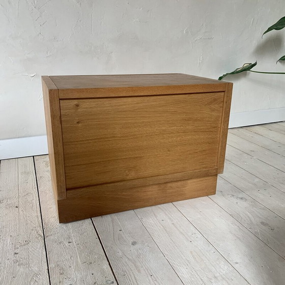 Image 1 of Vintage solid oakwood chest of drawers, 1980