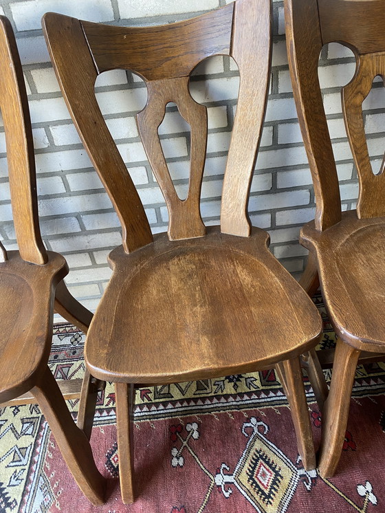 Image 1 of 4x Vintage Brutalist Chairs