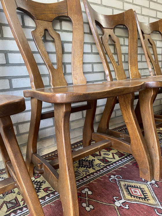 Image 1 of 4x Vintage Brutalist Chairs