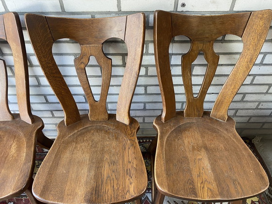 Image 1 of 4x Vintage Brutalist Chairs