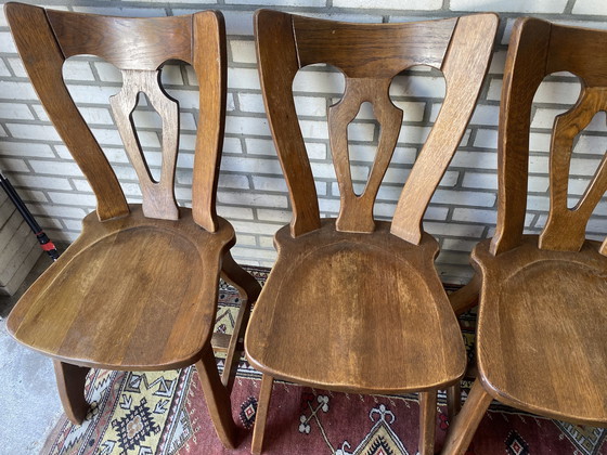 Image 1 of 4x Vintage Brutalist Chairs